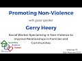 Promoting Non-Violence: Social Work Conversations About Violence. Student Connect Webinar 73