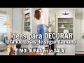 MOLDURAS en la SALA! IDEAS para DECORAR USANDO cosas de la TIENDA DE SEGUNDA MANO + &amp; HAUL |CarolaMM