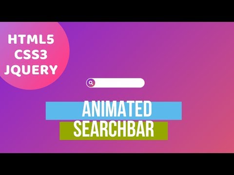 Animated Search Bar [ HTML5/CSS3/JQuery ]