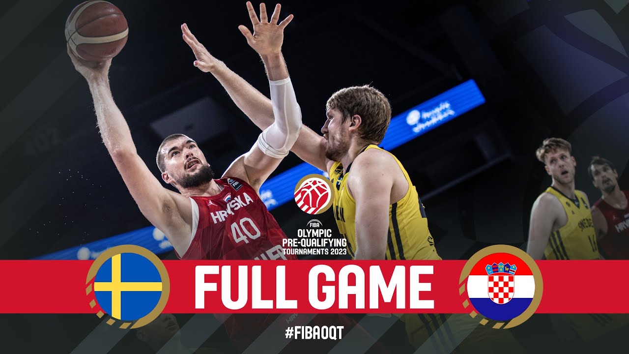 Sweden v Croatia | Full Basketball Game | FIBA Olympic Pre