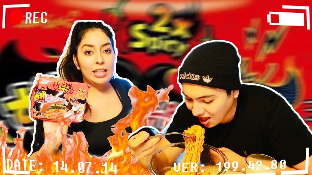 2X SPICY NOODLE CHALLENGE WITH MY WIFE *WE DIDN'T EXPECT THIS* | WeAreK