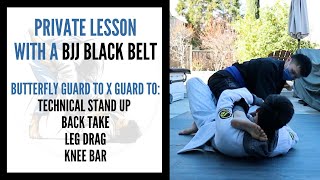 BJJ Private Lesson: Butterfly Guard to X Guard to 4 Sweep/Submission Variations by LifeWithVinceLuu 314 views 3 years ago 2 minutes, 8 seconds