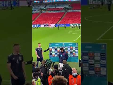 Scotland fans winding up Declan Rice and Tyrone Mings
