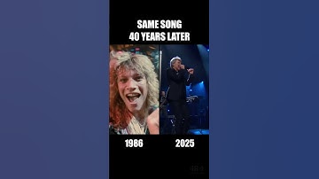 Thumbnail of Bon Jovi 1986 vs 2025 (40 YEARS LATER) | #livinonaprayer #bonjovi #80smusic #oldschool #rocknroll