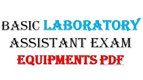 BASIC LABORATORY EQUIPMENT