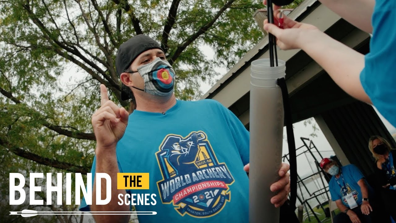 The Olympic medallists running arrows at the World Cup Final | Behind the Scenes