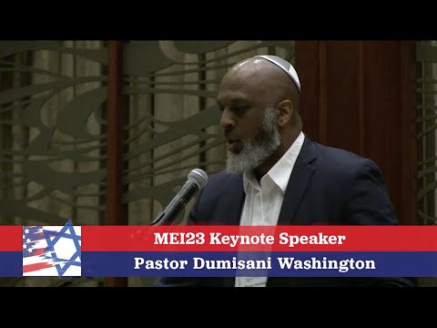 Dumisani Washington speaking at the 54th Annual Middle East Institute