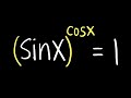 Solving sinxcosx1