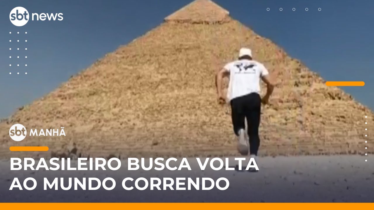 Brasileiro busca dar volta ao mundo correndo e já passou por 23 países | 