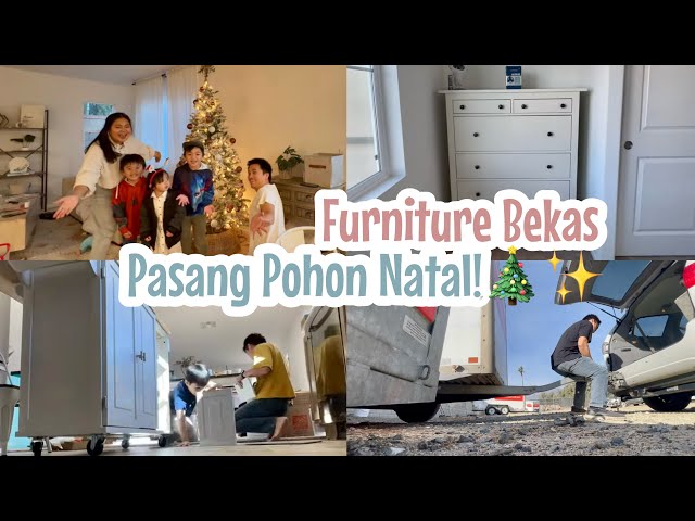 Jemput furniture bekas good deal!💰Pasang Kitchen Island baru & our Christmas Tree!😍🎄| 607 class=