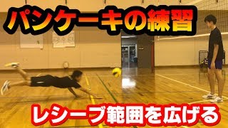 バレーボール レシーブ編 パンケーキの練習 コツやり方を解説 Youtube