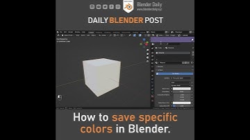 Save Colors in Blender