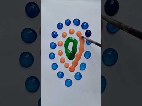 Water drop color mixing #shorts #art #waterdrop