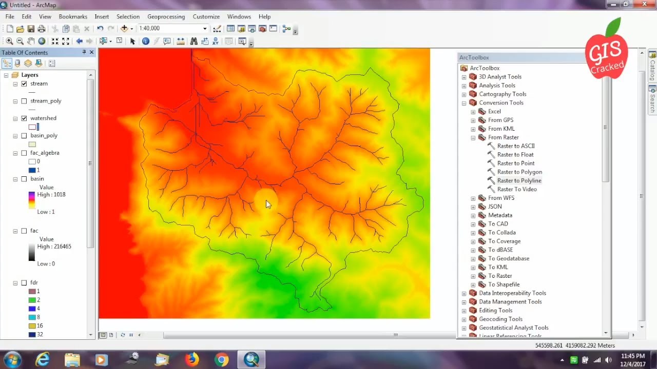 Watershed Delineation using Arc Map 10.4 ‼‼‼‼ YouTube