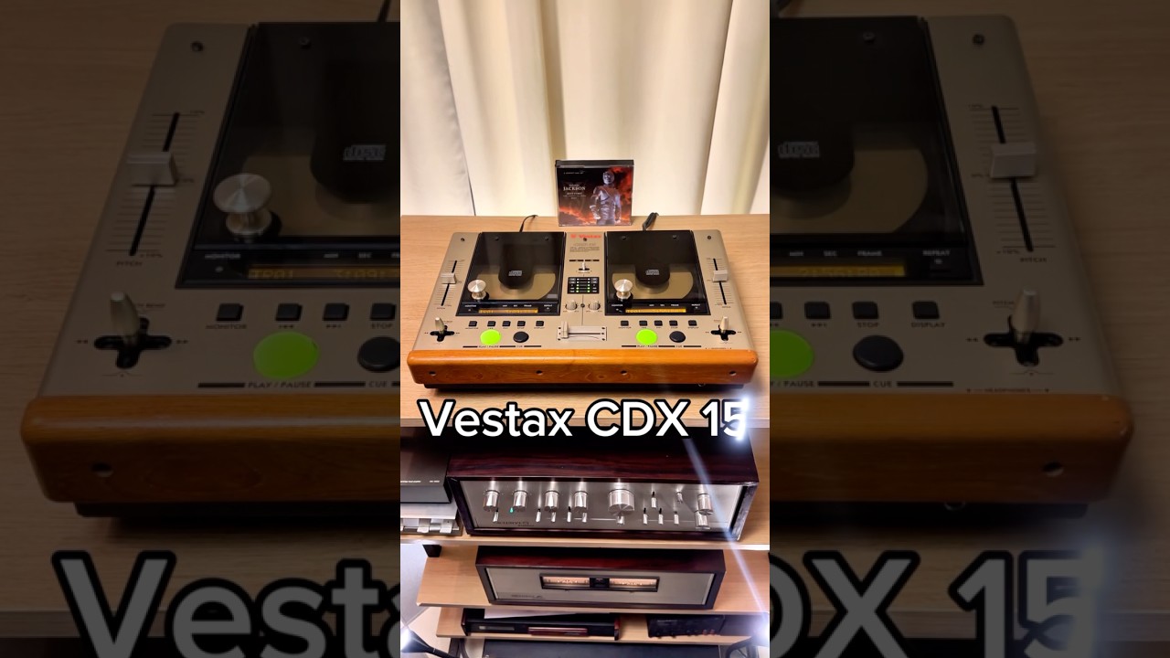 Professional Dual CD Player from the '90s - Vestax CDX 15 #shorts