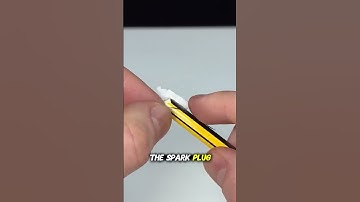 used spark plugs for cutting glass #science #physics #experiment