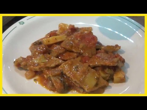 Carne alla pizzaiola con olive, capperi, carciofini e prezzemolo - Le Ricette di zio Roberto