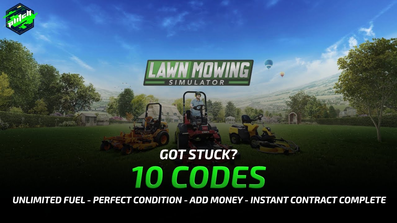 LAWN MOWING SIMULATOR Cheats Add Money Instant Complete Contract Trainer By PLITCH 
