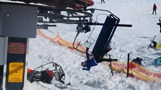 Watch Out-Of-Control Ski Lift Send People Flying