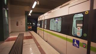 Greece, Athens, metro ride from Anthoupoli to Agios Antonios