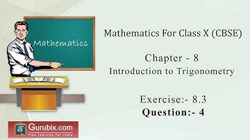 Ex 8.3 : Q.4 : If tan A = cot B, prove that A + B = 90° | Ch 8 | Math for Class X CBSE