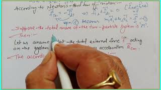 Centre of mass of two particles system #11physics  #ch7 #systemofparticleansrigidboxy