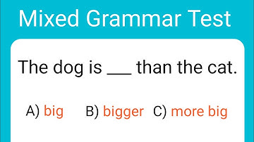 Mixed Grammar Test | Only 2% Can Pass This Test | English Practice With Quiz