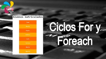 5. Ciclos For y Foreach