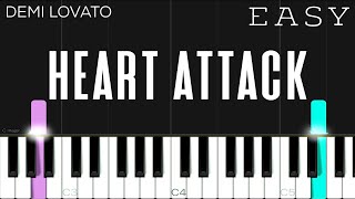 Demi Lovato - Heart Attack | EASY Piano Tutorial