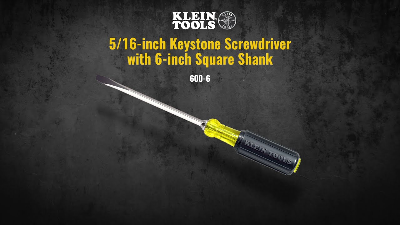 Klein Tools - 1/4 Screwdriver HD Square Shank