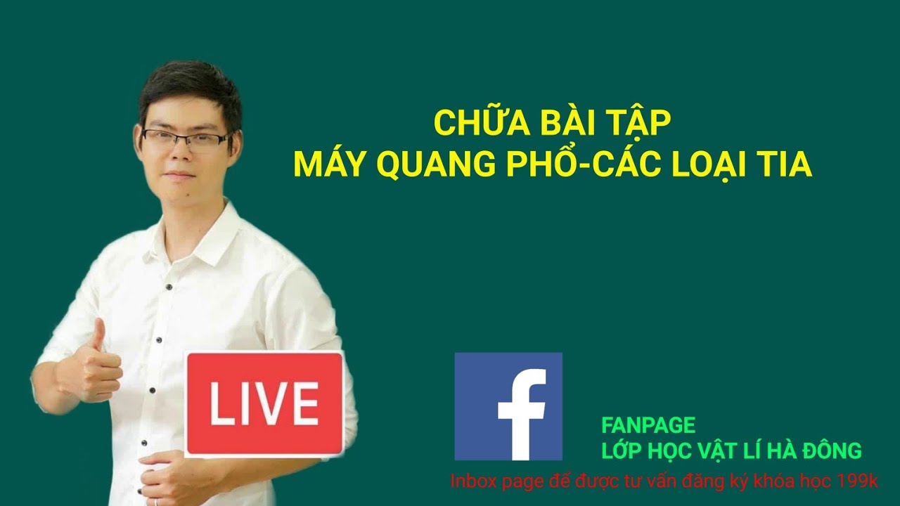 Live lý thuyết máy quang phổ các loại quang phổ