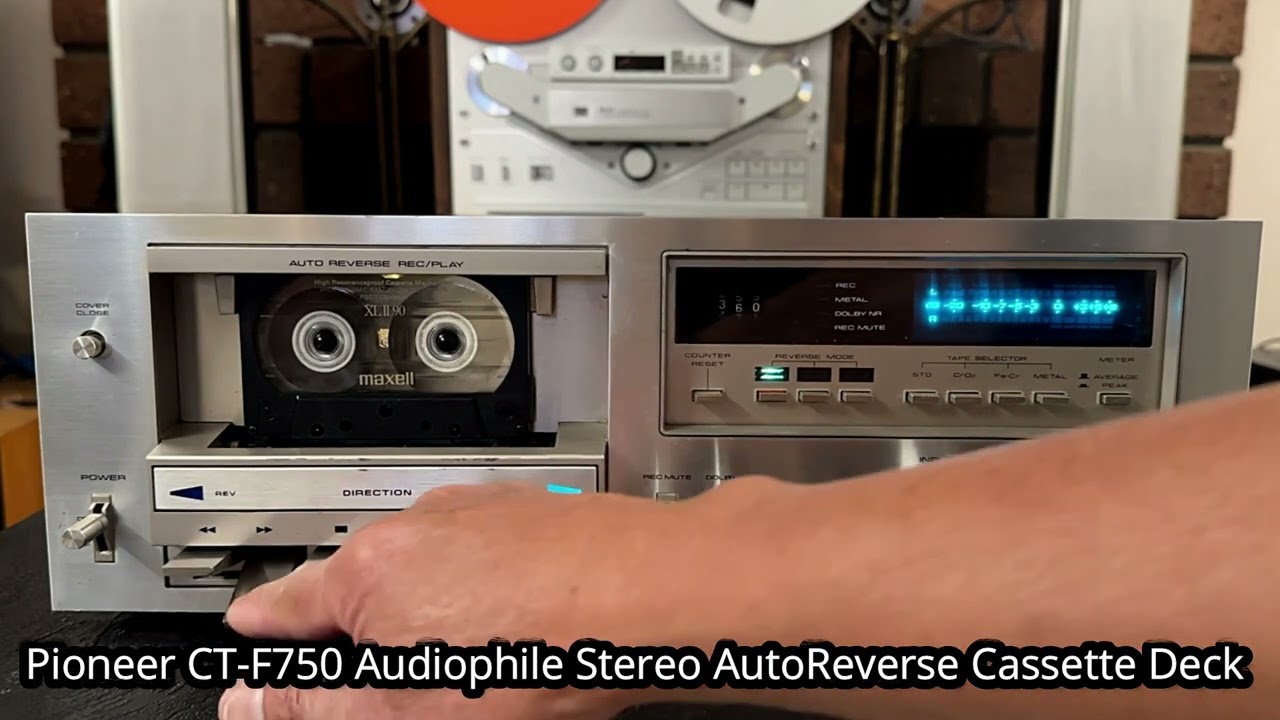 Pioneer CT-F750 Audiophile Stereo AutoReverse Cassette Deck - YouTube