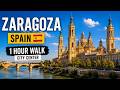 Walking Through Zaragoza, Spain 🇪🇸 l 1 Hour City Center Walking Tour 4K
