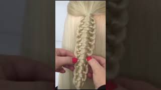 Barbie hair #shorts #tutorialhair #hairideas #hairstyletutorial #hairtutorial #hairdecoration