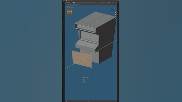 How to Model a Retro Arcade Machine in Blender #blender3d #b3d #timelapse