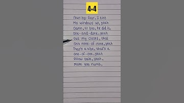 Thumbnail of 4×4 lyrics by Travis Scott #shorts #yt #travisscott #4by4 #lyrics #music #fyp #song #english #love