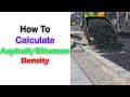 How to Calculate Asphalt/Bitumen Density With Example