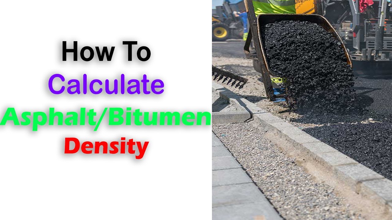 How Do You Find The Density Of Bituminous Concrete?