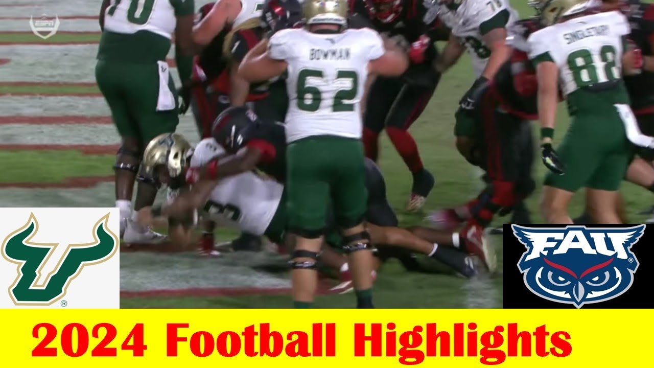 South Florida vs Florida Atlantic Football Game Highlights 11 1 2024