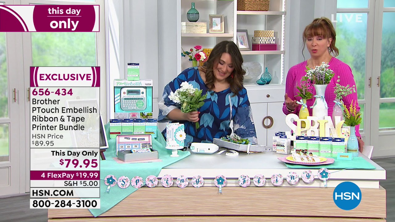 Brother PTouch Embellish Ribbon and Tape Printer Bundle