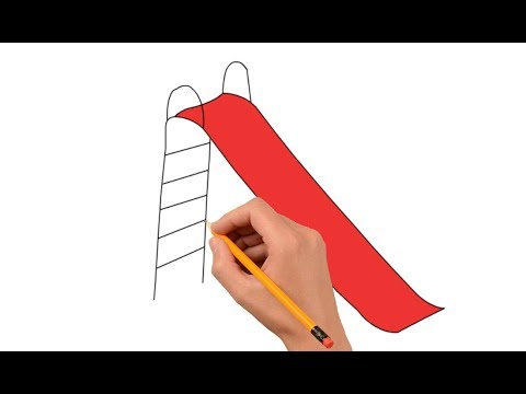 How to Draw a Playground Slide Step by Step