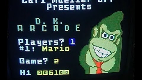 D. K. Arcade - Intellivision Homebrew