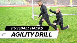 Agility Drill: Schnelle Richtungswechsel richtig trainieren | Fußball Hacks | iM Football