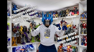 Full Tour Naming every single Brand & character in my Transformers Masterpiece Collection 06/24/2024