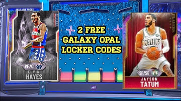 2 FREE GALAXY OPAL LOCKER CODES! NBA 2K20 MYTEAM!