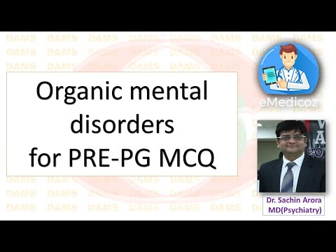 Organic Mental disorders for PRE-PG
