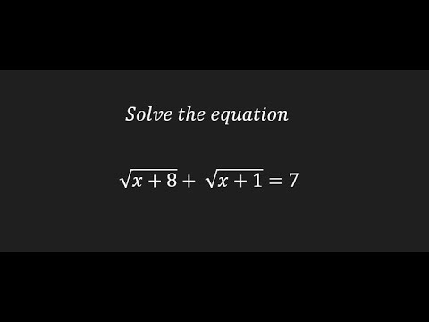 Solve the equation
