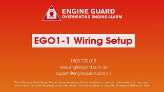 ENGINE GUARD EGO1-1 Wiring Setup