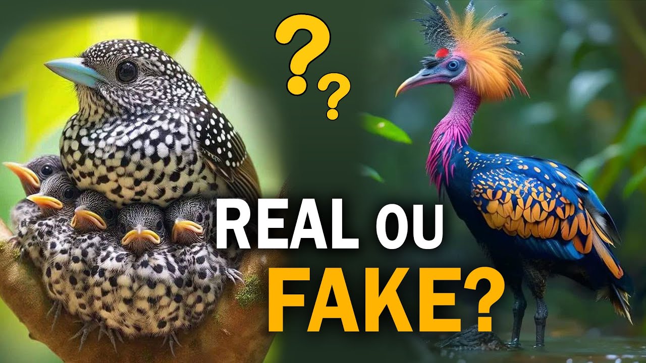 AVES FEITAS por I.A. EXISTEM NA VIDA REAL? Teste seus conhecimentos e descubra as AVES FAKES!