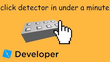 click detector in roblox studio in under 2 minutes